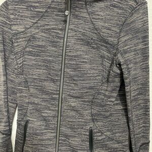 lululemon athletica Women's Black and Gray work out Jacket never worn